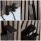 Milano Preto - Modern Deck Mounted Bath Shower Mixer Tap - Black