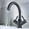 Milano Nero - Modern Swivel Spout Mono Basin Mixer Tap - Black