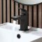 Milano Preto - Modern Mono Basin Mixer Tap - Black