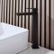 Milano Preto - Modern High Rise Mono Basin Mixer Tap - Black