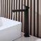 Milano Preto - Modern High Rise Mono Basin Mixer Tap - Black