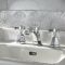 Milano Earlham - Art Deco 3 Tap-Hole Basin Mixer Tap - Choice of Finish