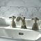 Milano Earlham - Art Deco 3 Tap-Hole Basin Mixer Tap - Choice of Finish