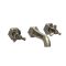 Milano Earlham - Art Deco Wall Mounted 3 Tap-Hole Basin Mixer Tap - Choice of Finish
