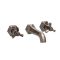 Milano Earlham - Art Deco Wall Mounted 3 Tap-Hole Basin Mixer Tap - Choice of Finish