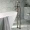 Milano Earlham - Art Deco Freestanding Bath Shower Mixer Tap with Hand Shower - Choice of Finish