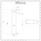 Milano Select - White Modern Countertop Basin with High Rise Mixer Tap - 590mm x 390mm