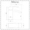 Milano Dalton - White Modern Rectangular Countertop Basin with Mono Mixer Tap - 550mm x 310mm