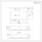 Milano Elswick - White Modern Rectangular Countertop Basin with Deck Mounted Mixer Tap - 605mm x 430mm