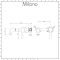 Milano Overton - White Modern Oval Countertop Basin with Wall Mounted Mixer Tap - 590mm x 425mm