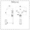 Milano Elizabeth - Traditional Crosshead Mono Basin Mixer Tap - Brushed Gold