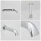 Milano Elizabeth - Traditional Wall Mounted Bath Spout - Chrome