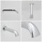 Milano Elizabeth - Traditional Wall Mounted Bath Spout - Chrome