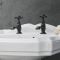 Milano Elizabeth - Traditional Crosshead Basin Pillar Taps - Black