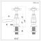 Milano Elizabeth - Traditional Crosshead Basin Pillar Taps - Chrome and White