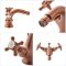 Milano Elizabeth - Traditional Crosshead Mono Bidet Mixer Tap - Brushed Copper