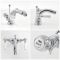 Milano Elizabeth - Traditional Lever Mono Bidet Mixer Tap - Chrome and White