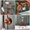 Milano Elizabeth - Traditional Crosshead Bath Shower Mixer Tap - Brushed Copper