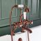Milano Elizabeth - Traditional Crosshead Bath Shower Mixer Tap - Brushed Copper