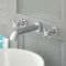 Milano Elizabeth - Traditional Wall Mounted Crosshead 3 Tap-Hole Basin Mixer Tap - Choice of Finish