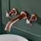 Milano Elizabeth - Traditional Wall Mounted Crosshead 3 Tap-Hole Basin Mixer Tap - Choice of Finish