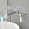 Milano Elizabeth - Traditional Wall Mounted 3 Tap-Hole Lever Head Basin Mixer Tap - Choice of Finish
