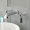 Milano Elizabeth - Traditional Wall Mounted 3 Tap-Hole Lever Head Basin Mixer Tap - Choice of Finish