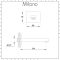 Milano Arvo - Wall Mounted Bath Spout - Chrome