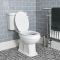 Milano Richmond - Traditional Shower Suite with Quadrant Enclosure, Close Coupled Toilet and Washstand Basin
