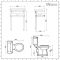 Milano Richmond - Traditional Shower Suite with Quadrant Enclosure, Close Coupled Toilet and Washstand Basin