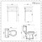 Milano Richmond - Traditional Shower Suite with Quadrant Enclosure, Close Coupled Toilet and Washstand Basin