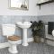 Milano Towneley - Traditional Bathroom Suite with Freestanding Bath, Close Coupled Toilet and Pedestal Basin