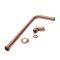 Milano Elizabeth - Traditional Shallow Seal Bath Trap and Outlet Pipe - Brushed Copper