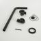 Milano Elizabeth - Traditional Exposed Bath Waste with Chain - Black