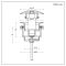 Milano - Universal Push Button Basin Waste - White