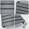 Milano Capri - Anthracite Flat Panel Horizontal Designer Radiator - 472mm x 1600mm (Single Panel)