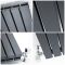 Milano Capri - Anthracite Flat Panel Vertical Designer Radiator - 1780mm x 354mm (Double Panel)