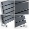 Milano Capri - Anthracite Flat Panel Horizontal Designer Radiator - 472mm x 1600mm (Double Panel)