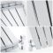 Milano Capri - Silver Flat Panel Vertical Designer Radiator - 1600mm x 354mm (Double Panel)