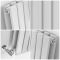 Milano Capri - Light Grey Flat Panel Horizontal Designer Radiator - 635mm x 1000mm (Double Panel)