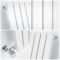 Milano Capri - White Flat Panel Horizontal Designer Radiator - 354mm x 1780mm (Single Panel)