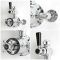 Milano Elizabeth - Chrome and Black Traditional Twin Exposed Thermostatic Shower with Grand Rigid Riser Rail (2 Outlet)