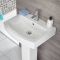 Milano Elswick - Modern Close Coupled Toilet and Pedestal Basin Set