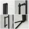 Milano Langley - Black Traditional Hinged Double Door Corner Shower Enclosure - Choice of Sizes