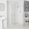 Milano Langley - Chrome Traditional Hinged Double Door Corner Wet Room Shower Enclosure - Choice of Size