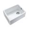 Rangemaster Farmhouse - Single Bowl Fireclay Ceramic Belfast Kitchen Sink with 90mm Waste  - 595mm x 455mm