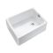 Rangemaster Farmhouse - Single Bowl Fireclay Ceramic Belfast Kitchen Sink with 60mm Waste  - 595mm x 455mm