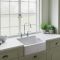 Rangemaster Farmhouse - Single Bowl Fireclay Ceramic Belfast Kitchen Sink with 60mm Waste  - 595mm x 455mm