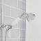 Milano Elizabeth - Chrome and White Traditional Triple Exposed Thermostatic Shower with Grand Rigid Riser Rail (2 Outlet)