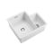 Rangemaster Rustique - 1.5 Bowl Fireclay Ceramic Kitchen Sink - 600mm x 522mm
